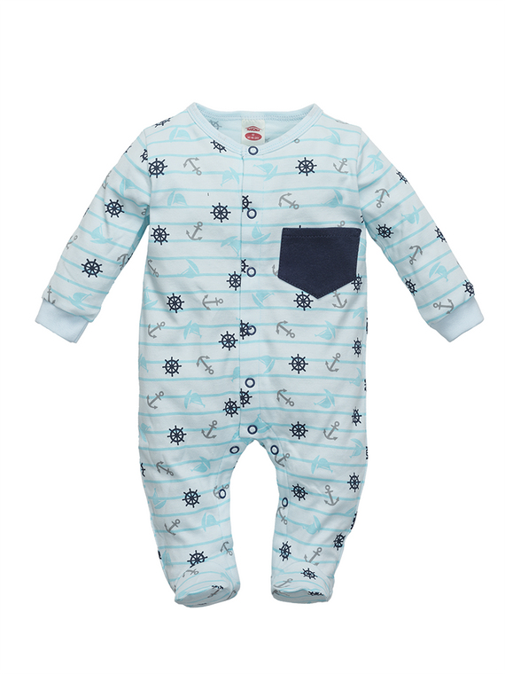 Pajac dzidziuś "SAILOR"  Makoma niebieski