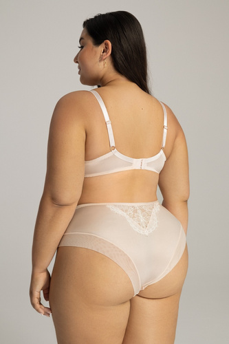 2147 Figi damskie AVA Marshmallow – różowe, koronkowe, komfortowy krój