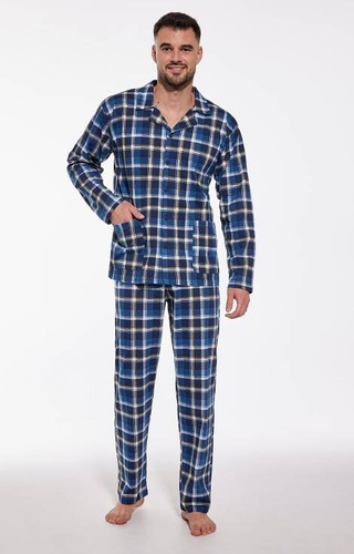 905/167 Dylan Piżama męska rozpinana Cornette granatowy