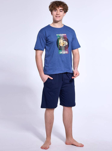 500/49 Scooter Piżama Boy młodzieżowa Cornette niebieski