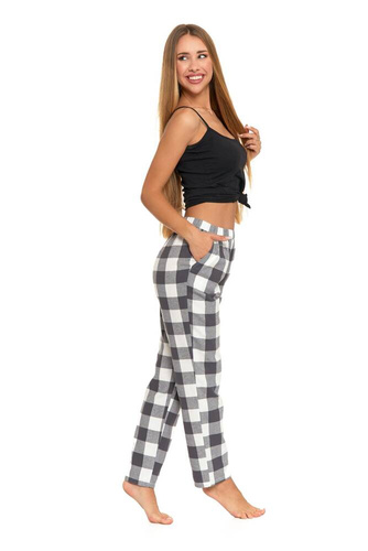 PDS3000-001 Spodnie piżamowe damskie Moraj - czarny