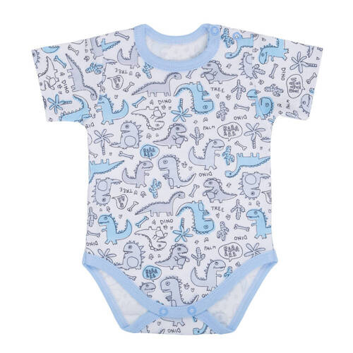 Dinusie body z krótkim rękawem Martex niebieski