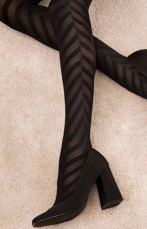 G 6094 Black Chance Rajstopy Fiore 60 den black