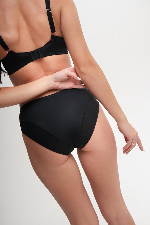 Ava 2263 Figi Damskie z Mikrofibry- czarne 