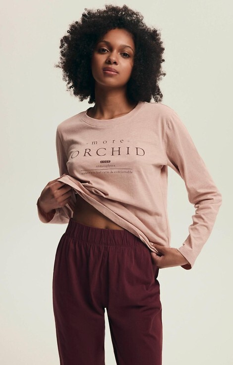 43733 Dorla Piżama damska Henderson orchid – bawełna, dł. rękaw i spodnie
