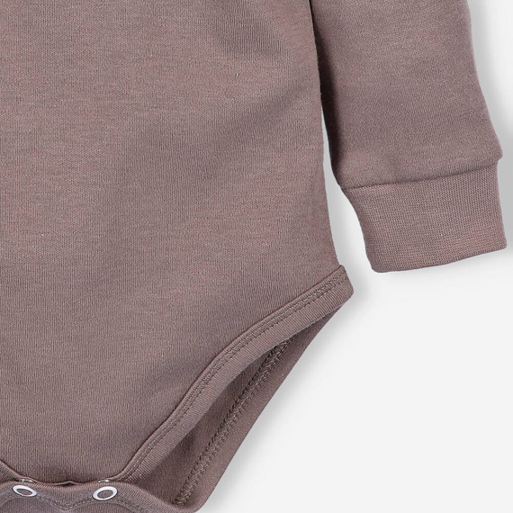 ABN-5296/CZE Happy Apples Body z bawełny organicznej Nini brązowy