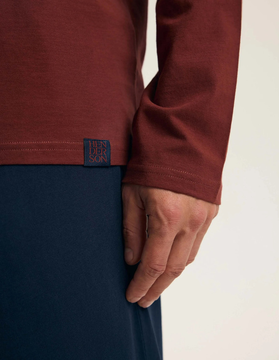 Henderson Core Fall 45494 Piżama Męska 100% Bawełna Długa Maroon