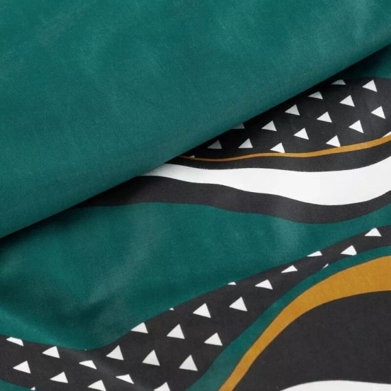 Nika 50 pościel satynowa fale Eurofirany morski