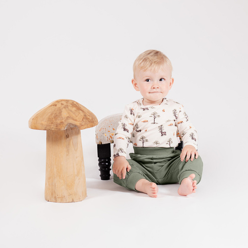 218138 Yogi Bear Bluzka niemowlęca Nicol – bawełna, długi rękaw, leśny wzór