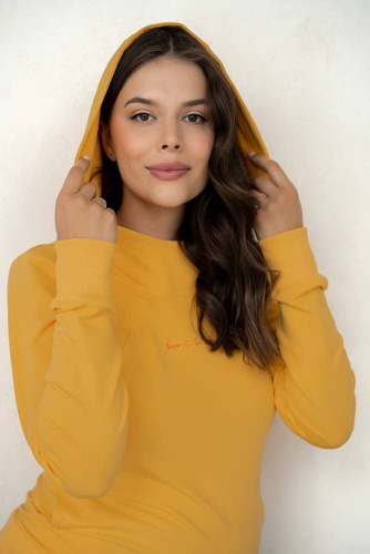 Milk Please bluza do karmienia Milk&Love z kapturem banana