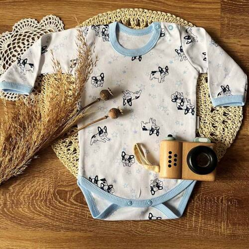 BD14526 Piesek Body z długim rękawem Mamatti