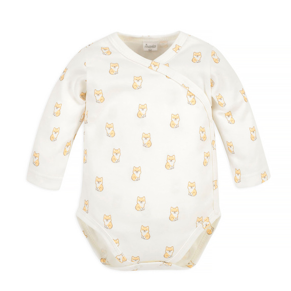 Lovely Day Body niemowlęce Pinokio - ecru pieski