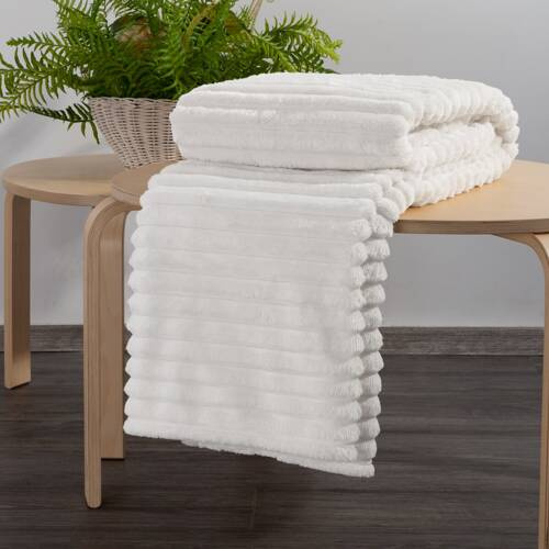 Soft koc narzuta z mikrofibry Designe91 biały