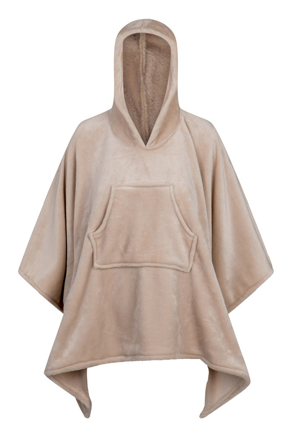 Kobi Koc dziecięcy z kapturem ByShelly - beżowy