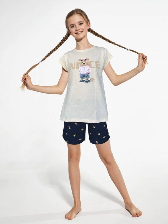 787/107 788/107 Nice Piżama dziewczęca Cornette brzoskwiniowy 