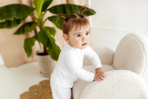 08249W "Natural Waffel" Półśpioch niemowlęcy Makoma white