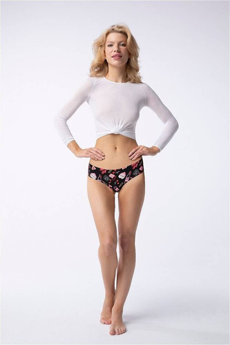 Love Story Tanga Brasil Figi damskie Julimex- czarny