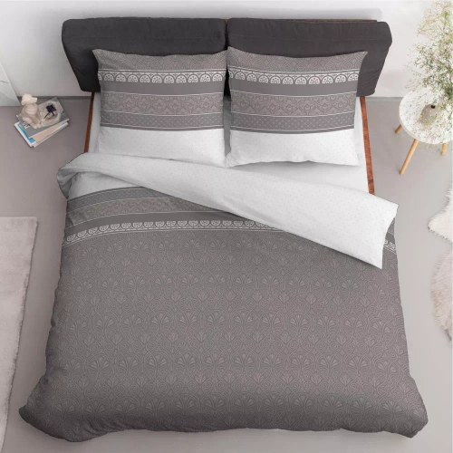 4823 B Home Satin Pościel satynowa ornamenty Detexpol beżowy  