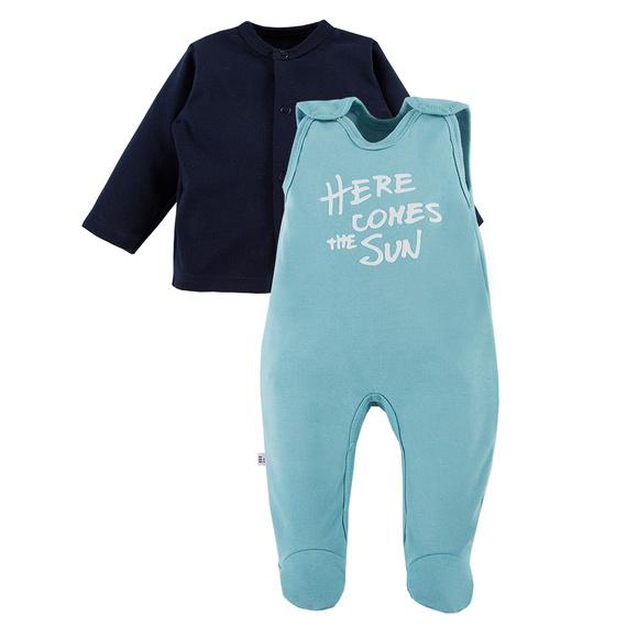 Sahara Komplet Śpioch + kaftan Eevi - niebieski/granat