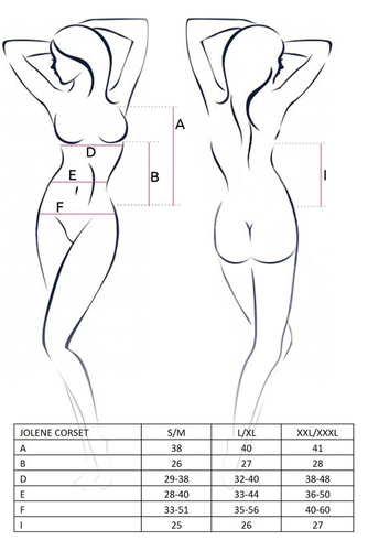 Jolene Corset gorset damski Passion czarny