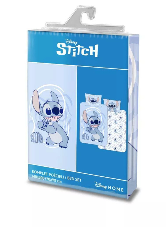 Pościel Lilo i Stitch Faro 100% bawełna miękka pościel dziecięca niebieska 