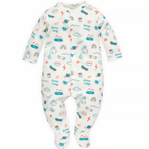 Orange Flip Pajac niemowlęcy Pinokio - ecru