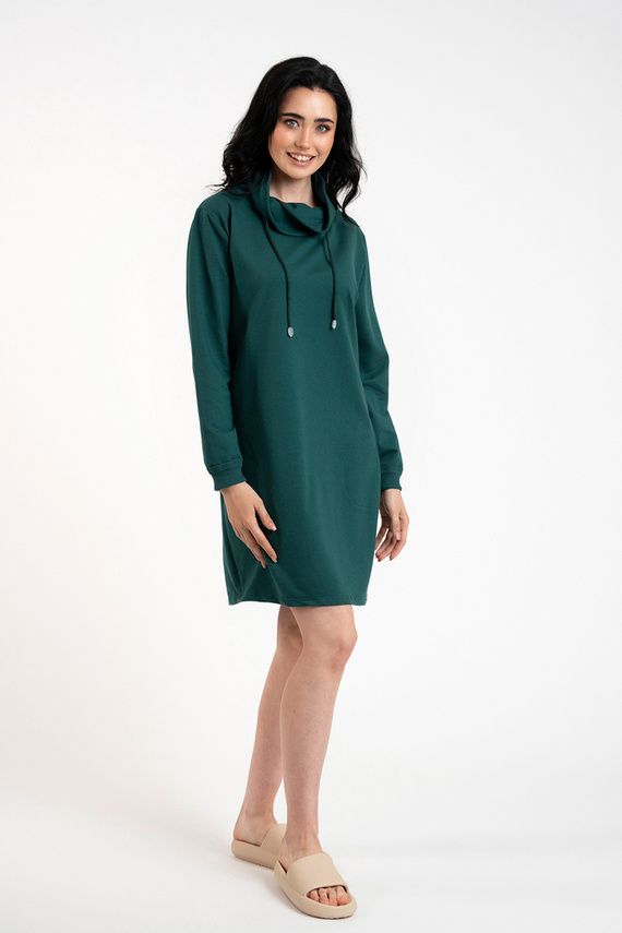 Malmo tunika damska długi rękaw Italian Fashion - zielony