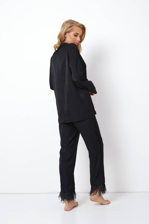 Brigitte Long Piżama damska Aruelle - black