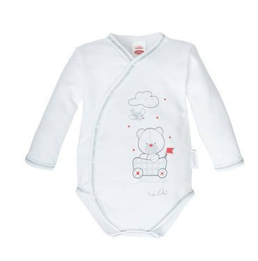 Body kopertowe długi rękaw "WHITE ORGANIC" Makoma