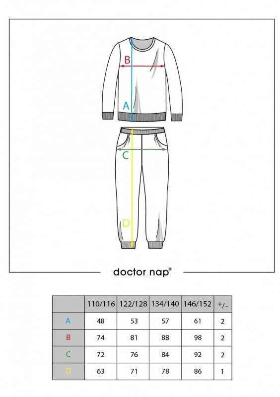 4167 Piżama dziecięca Doctor Nap - black