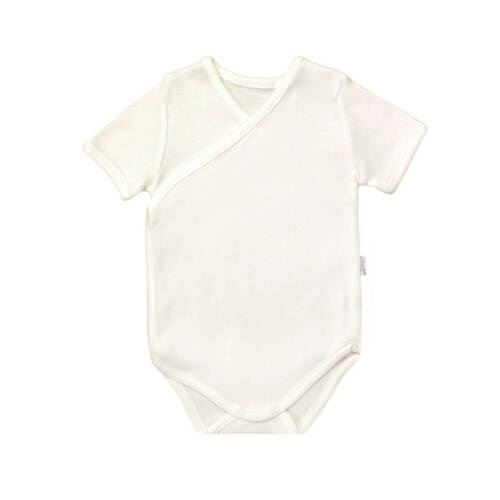 061 Body rozpinane z krótkim rękawem "Basic" Nicol - ecru