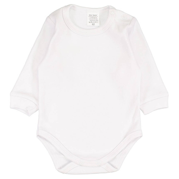 Body gładkie białe długi rękaw Martex
