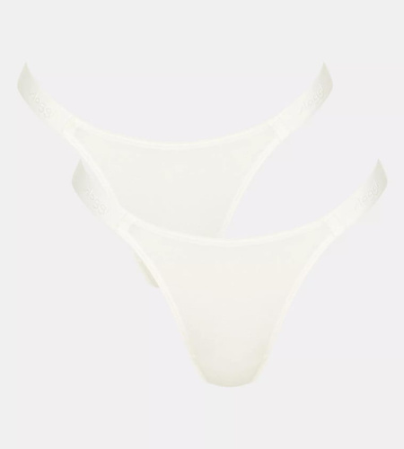 Casual Tiny tanga Figi Damskie 2-pak Sloggi GO - silk white
