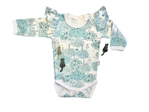 Body dziewczęce z długim rękawem Mamatti BD15126 – 100% bawełna, komfort i jakość