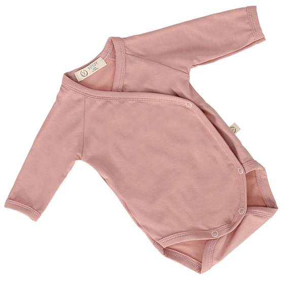 DUSTY PINK Body bambusowe eco premium długi rękaw Yosoy brudny róż