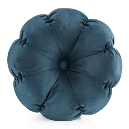 Flower 41 Poduszka dekoracyjna kwiatek Eurofirany niebieski