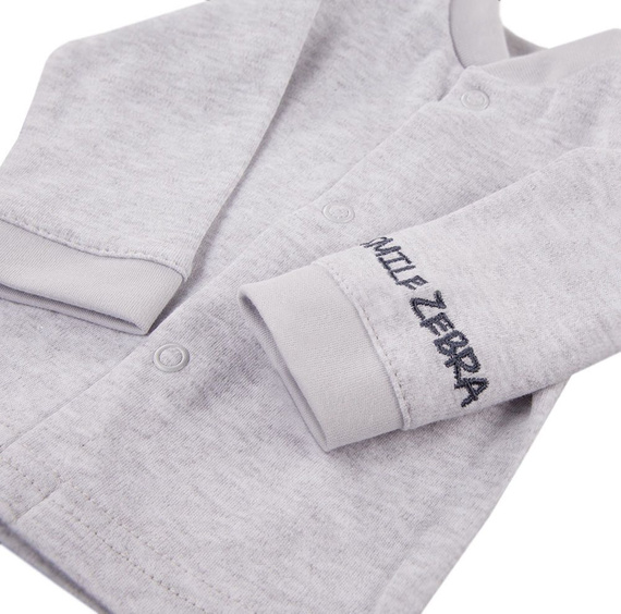 Kaftanik bawełniany "Baby Love" Ewa Klucze- szary