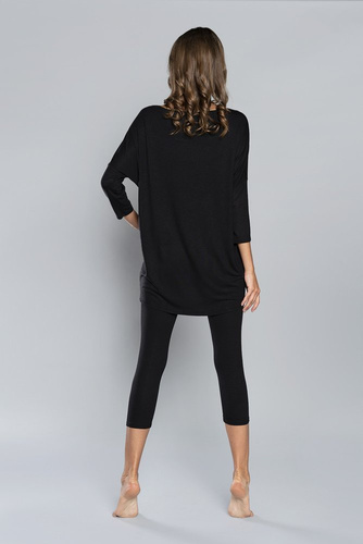 Mandala Piżama Damska Italian Fashion- czarny