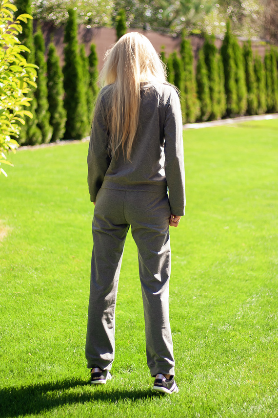 Antao komplet dresowy damski Mirale, bawełna z elastanem, polska produkcja - grey