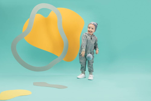 Fun Time Kombinezon dresowy Pinokio - mięta druk