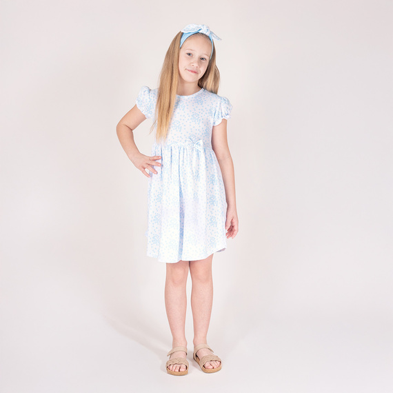 213167 Sukienka z krótkim rękawem "Nelly" Nicol - niebieski