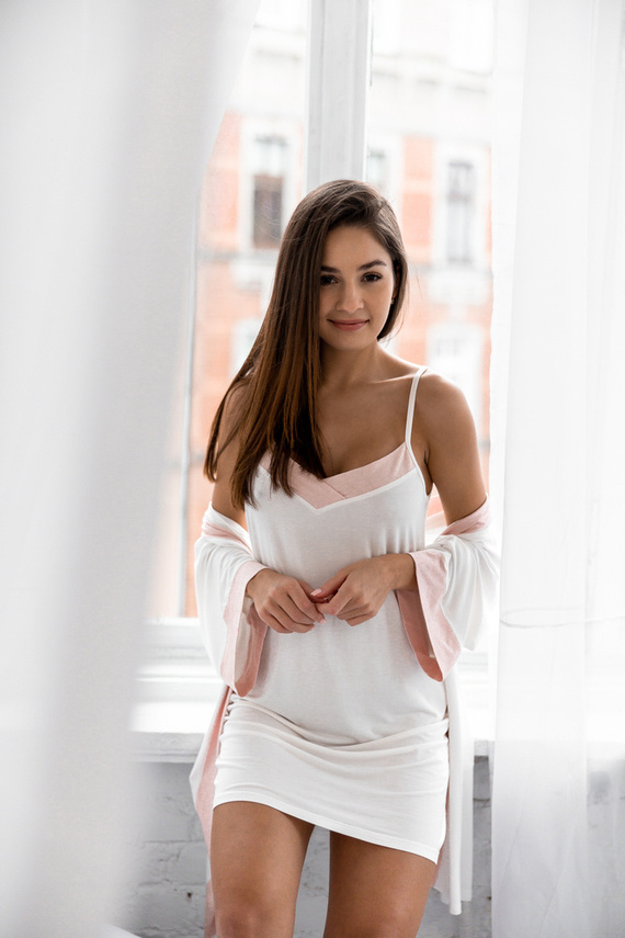 Sensis Nelli Koszula Nocna - ecru 