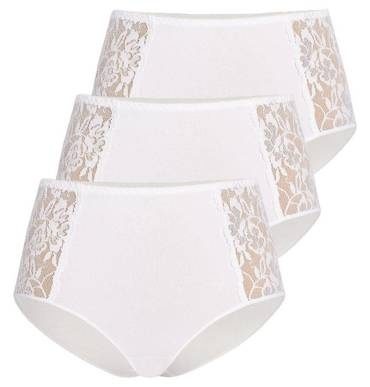 140-3 Loren Wielopak figi z wysokim stanem Teyli - biały