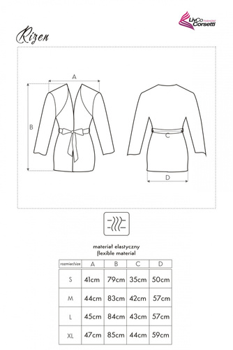Rizen LC 90071 Szlafrok damski LivCo Corsetti