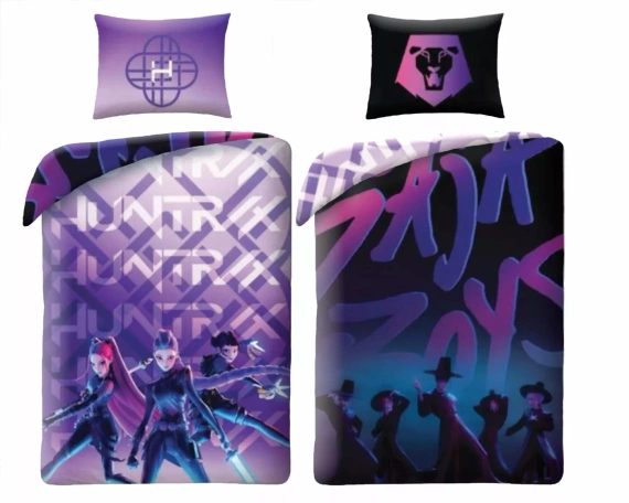 Pościel K-POP Demon Hunters 05 Halantex 140x200 mikrofibra + 70x90
