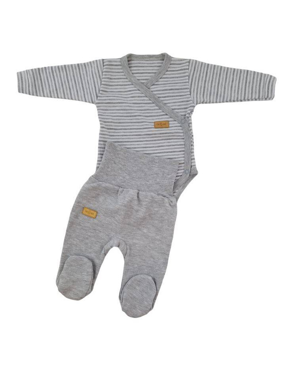 Półśpioch bawełniany "Lines" Terjan - szary