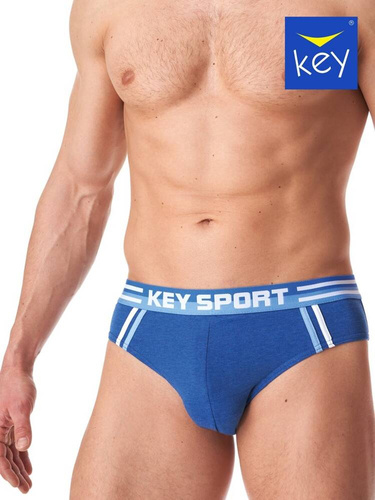 MPP 187 Slipy męskie 2-pak Key- jeans granatowy