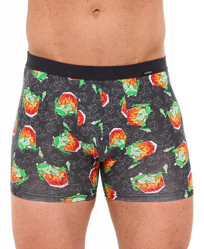 946/06 Bokserki męskie Cornette – bawełniane, granatowe, grafitowe, wzorzyste