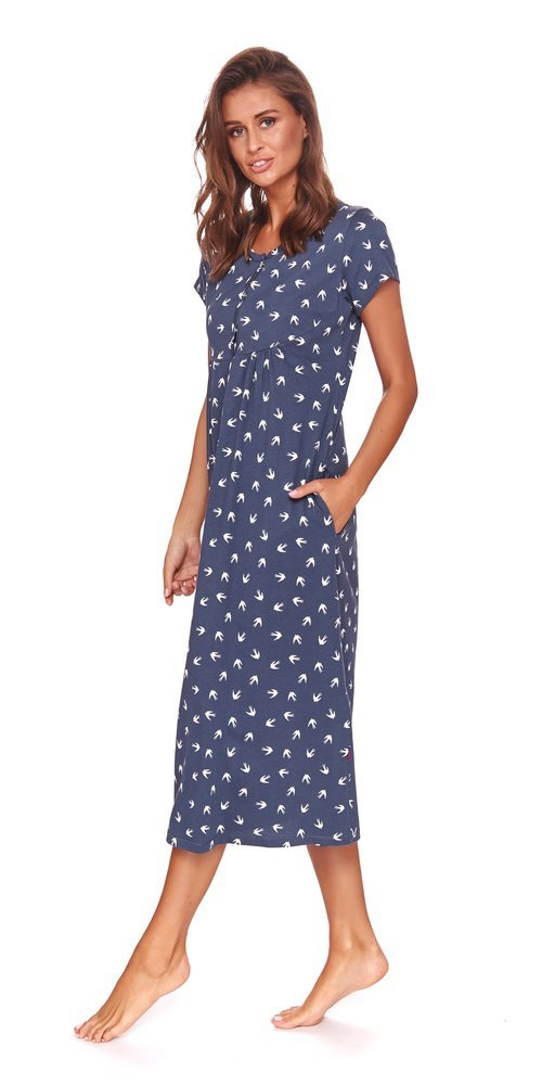 4119 Koszula Nocna ciążowa i do karmienia Doctor Nap - deep blue
