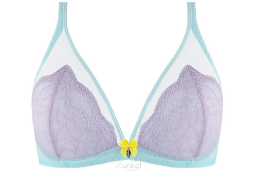 Kakadu soft biustonosz miękki Unikat turkus-fiolet 